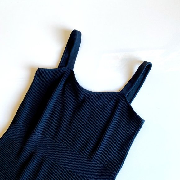 Mango Black Ribbed Bodysuit - Picture 2 of 15